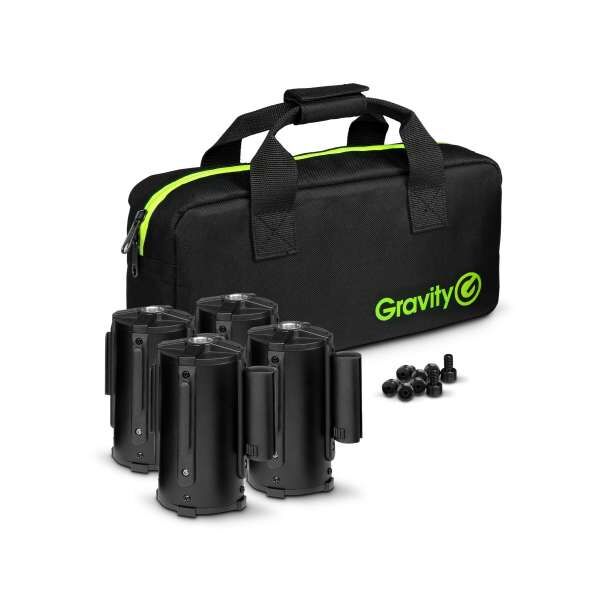 Gravity SA BELT 1 B SET 1 4 Absperrgurt-Kassetten für Ständermontage inkl. Tasche