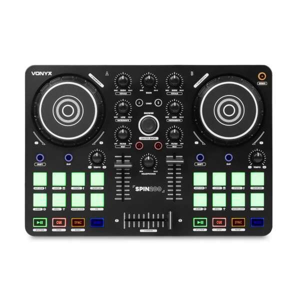 Vonyx Spin200 - DJ Dual Midi Controller Virtual DJ