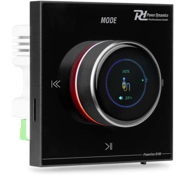 Power Dynamics Powerline B100B Einbauverstärker BT/LCD Black