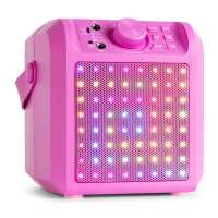 Vorschau: Fenton KAR50P Karaoke Lautsprecher mit LED Effekt pink Vorschau: Fenton KAR50P Karaoke Lautsprecher mit LED Effekt pink