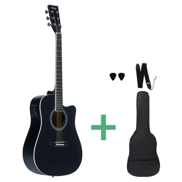 Sant Guitars AC-86EQ SBK Westerngitarre satin black inkl. Gigbag