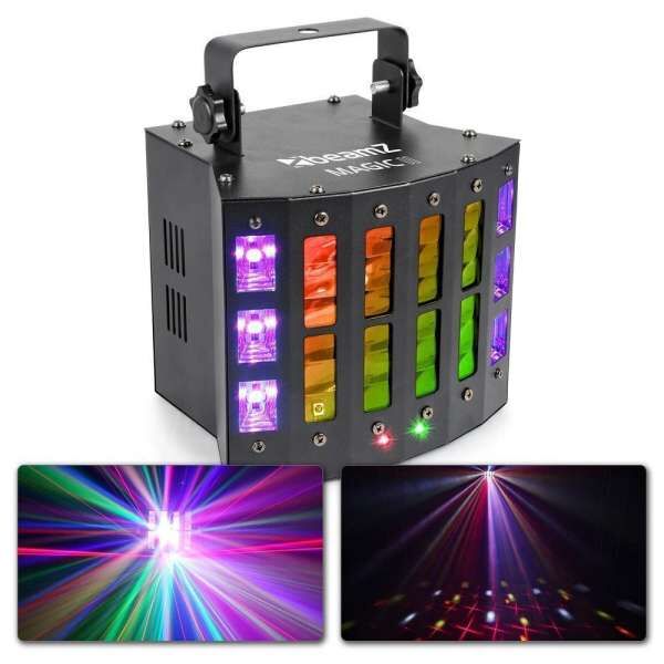 BeamZ Magic2 9x3W 6x2in1 UV/W 6x strobe Laser R/G DMX IRC