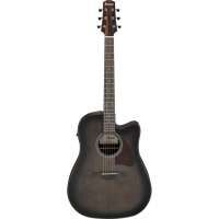 Ibanez Advanced Acoustic AAD Akustikgitarre 6-String - Transparent Charcoal Burst Top Natural Open Pore Back & Sides