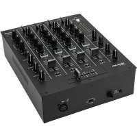 OMNITRONIC PM-404F 4-Kanal-DJ-Mixer mit Filter und Bluetooth