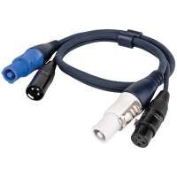 DAP Hybrid Cable - powerCON / XLR Audio 75cm