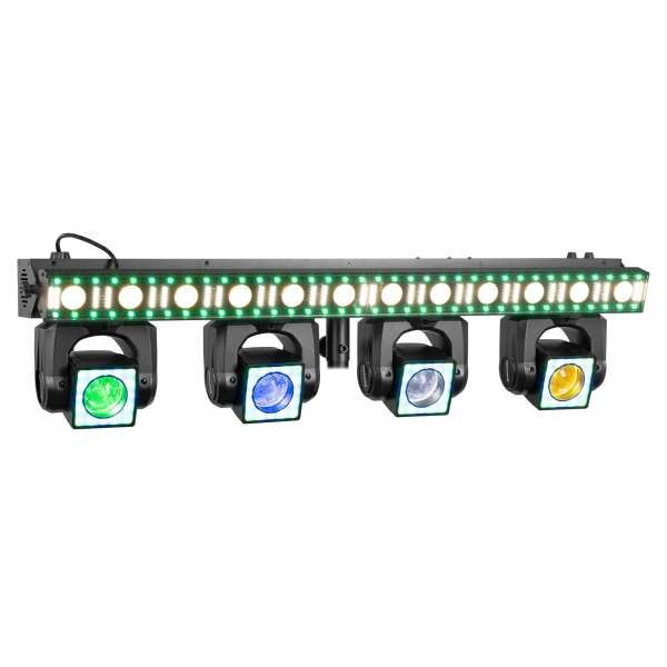 BeamZ Showbar Go Edge mit 4 Moving Heads und LED / Strobe Bar