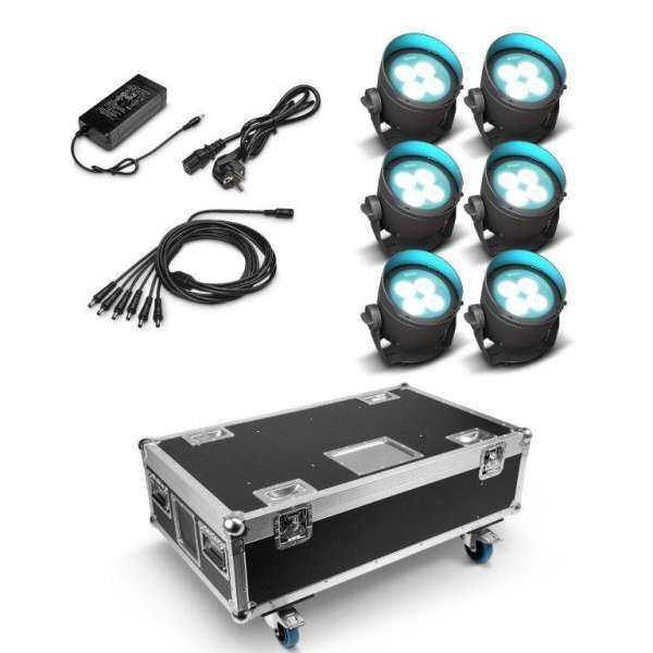 Cameo DROP B4 Touring Set 6er Set inkl Flightcase mit Netzteil