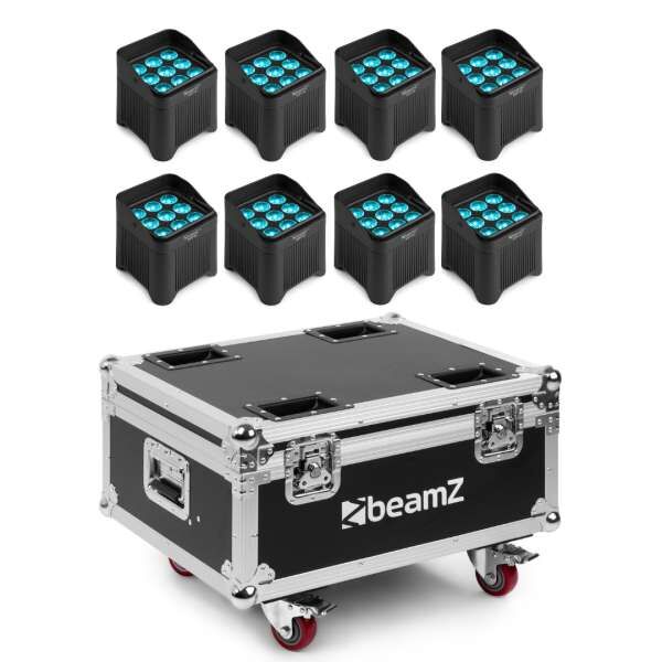 BeamZ Pro BBP48 Tourset 8 mit Ladecase IP65