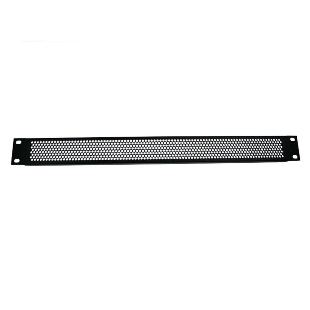 Panneau De Ventilation 1U Pour Rack 19" - Acier Noir à Fentes Horizontales - Adam Hall