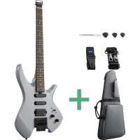 Donner HLX-500 Headless E-Gitarre jet gray