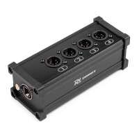PD Connex CX186 RJ45 to 4x XLR5M Splitter Box