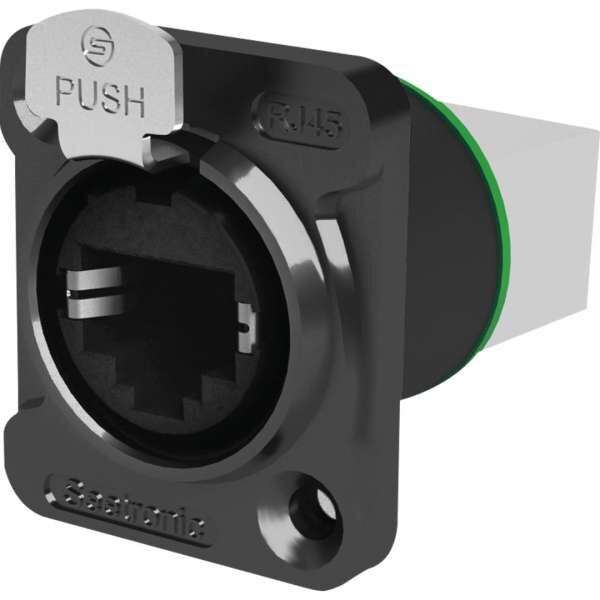 Seetronic SE8FDNH13B RJ45 Steckdose, Durchführungssteckdose mit Verriegelung