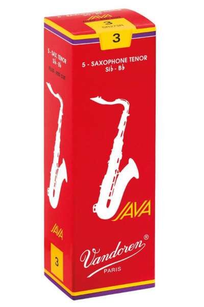 Vandoren Blatt Tenor Saxophon Java Filed Red 1 1/2