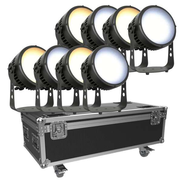 Triton Blue Aqua 200 COB WW Tourset 8x inkl. Flightcase