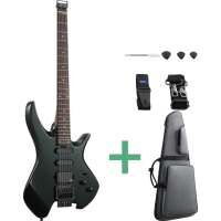 Donner HLX-500 Headless E-Gitarre racing green