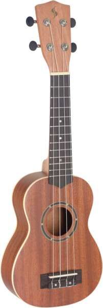 Stagg UC-30 Mahagoni Sopran Ukulele mit Sapele-Decke in Nylon-Gigbag