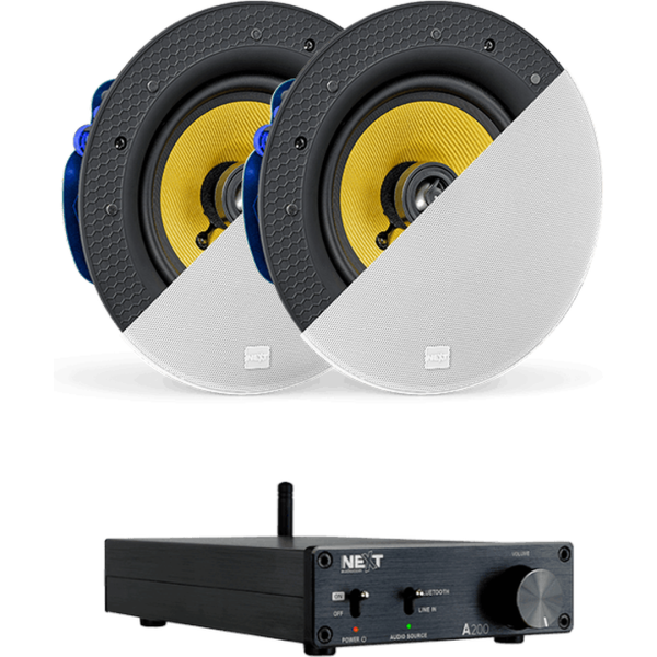 NEXT audiocom 2C8Pro.A200 Deckenlautsprecher Set mit Verstärker