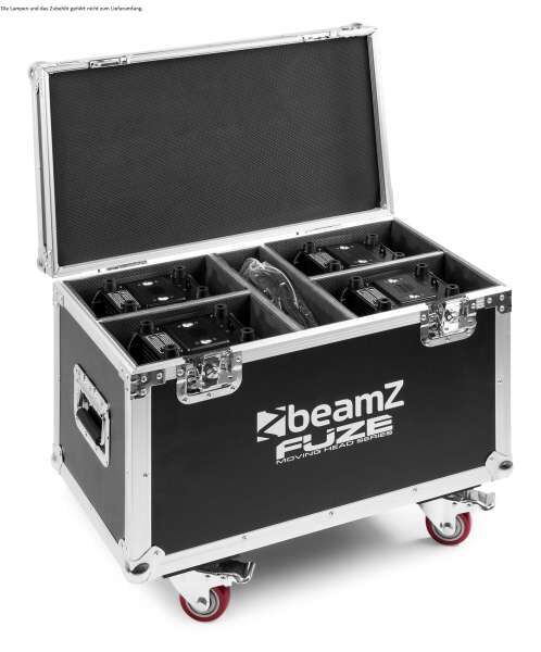 BeamZ FCFZ42 Flightcase für 4x Fuze 2812/712/1910