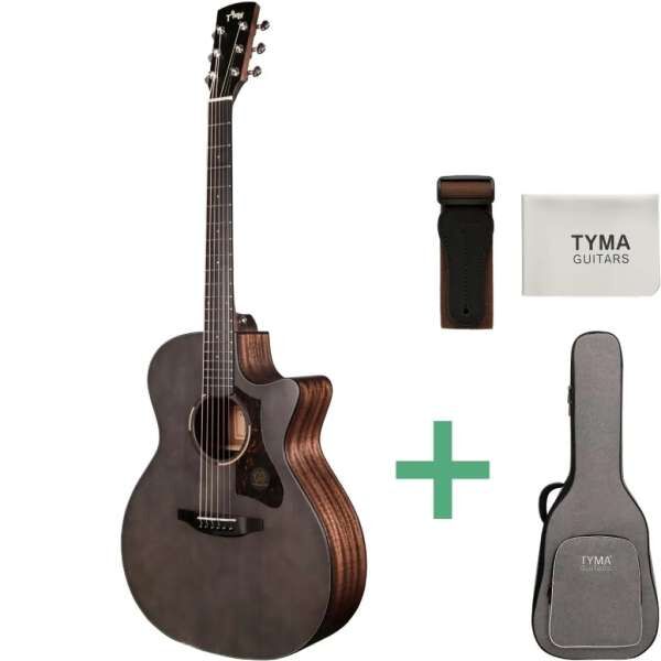 Tyma TG-2E BKS Westerngitarre black