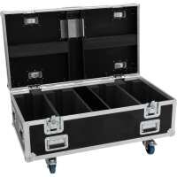 ROADINGER Flightcase HIGHLINE für 4x Multiflood Pro RGBW Strobe/Wash MK2 mit Rollen