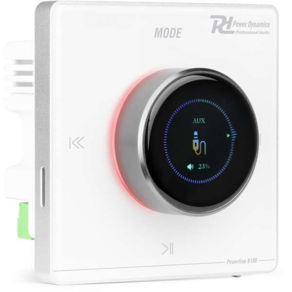 Power Dynamics Powerline B100W Installationsverstärker BT/LCD White
