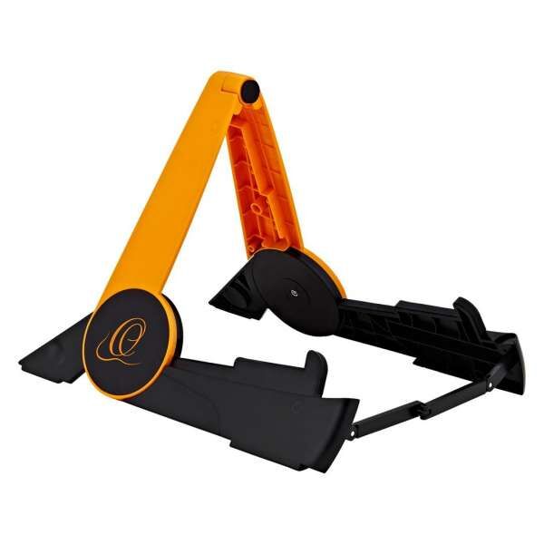 Ortega OPGS-1ORBK Portabler Gitarrenständer schwarz / orange