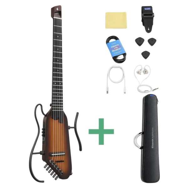 Donner HUSH-C Silent Konzertgitarre sunburst