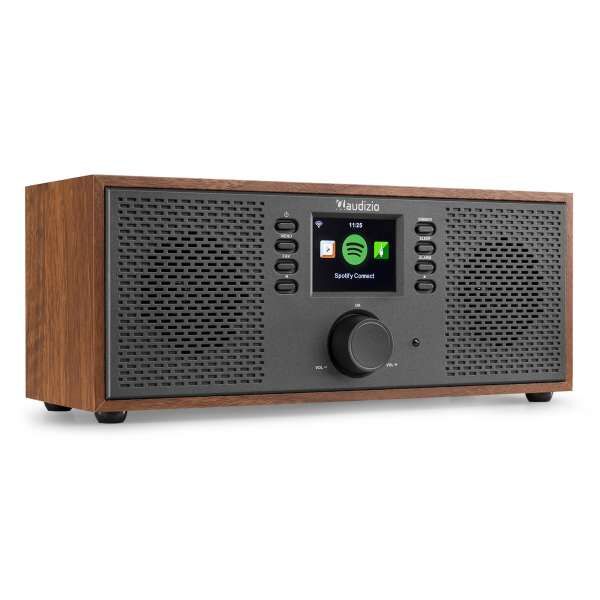 Audizio Rimini Stereo WiFi Internetradio mit Bluetooth braun