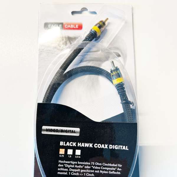 Eagle Cable Black Hawk Coax Digital 0,75m