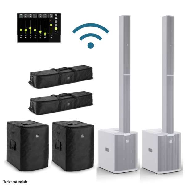 LD Systems Maui 28 G3 MIX W SET mit Cover und Taschen