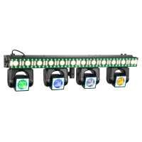BeamZ Showbar Go Edge mit 4 Moving Heads und LED / Strobe Bar