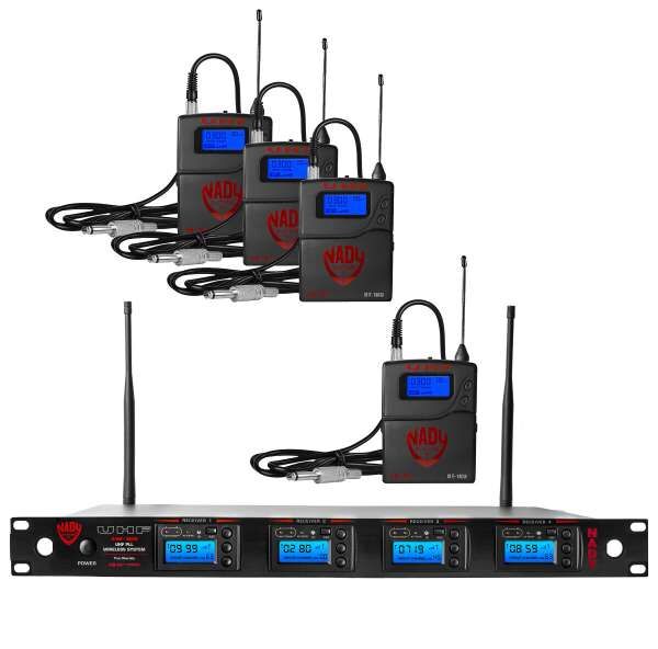 Nady 4W-1KU GT EU1 - 4-Kanal Gitarren-Funksystem UHF