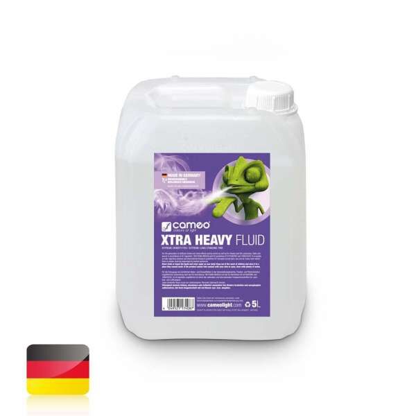 Cameo XTRA HEAVY FLUID 5L - Nebelfluid mit sehr hoher Dichte und extrem langer Standzeit 5l