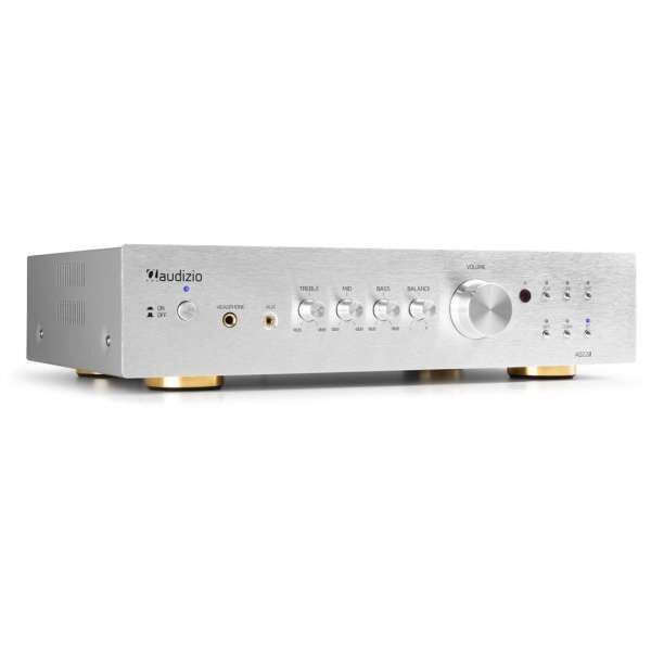 Audizio AD220A 2-Kanal HiFi Verstärker Alu