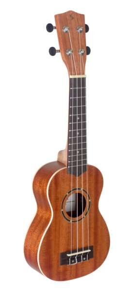 Stagg US-30 Mahagoni Sopran Ukulele mit Sapele-Decke in Nylon-Gigbag