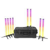 BeamZ Pro Hera S LED Tube Set - 8 LED Tubes im Flightcase - IP65 - 10 Std. Akku - 160 RGBMA LEDs