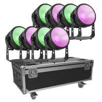 Triton Blue Aqua 200 COB RGBA Tourset 8x inkl. Flightcase