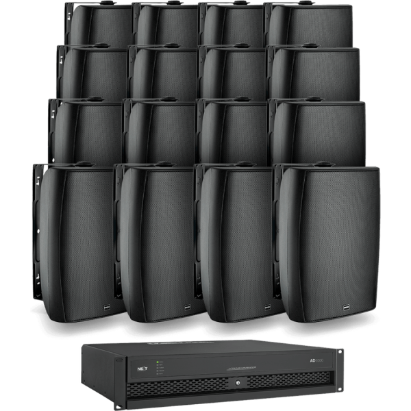 NEXT audiocom 16W8.AD3000 Installationslautsprecher Set mit Verstärker