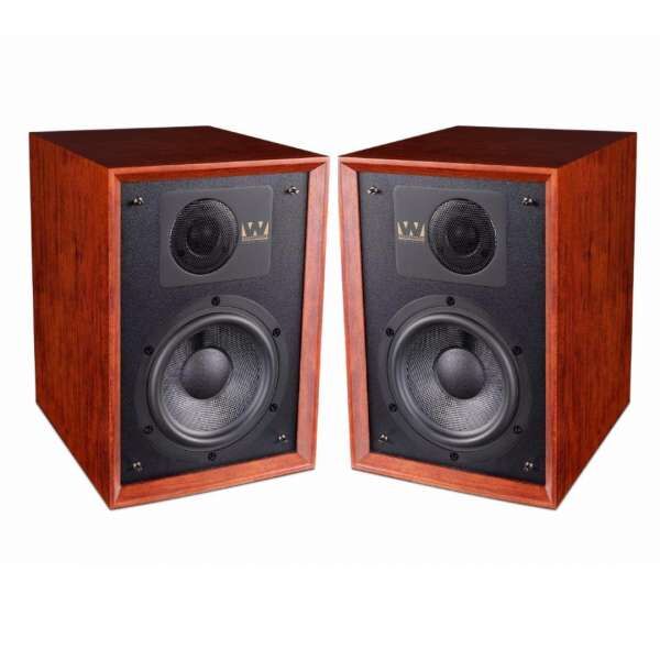 Wharfedale 85th Anniversary Denton 2 Wege Lautsprecher (1 Paar Regallautsprecher Mahogany Red)