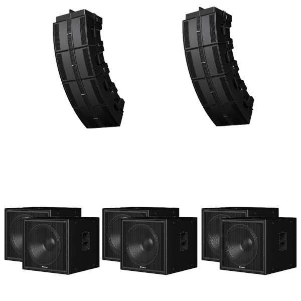 Presonus CDL10P Line Array Set 3 aktiv