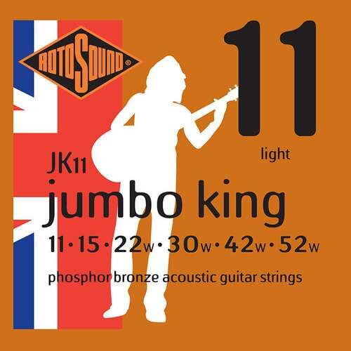 Rotosound Akustik-Gitarren Saiten Jumbo King Satz Light 11-52