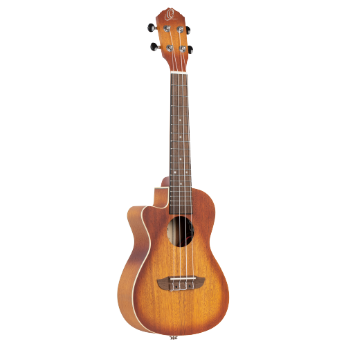 Ortega RUDAWN-CE-L Konzert Ukulele Sunburst Cutaway Linkshand Lefty