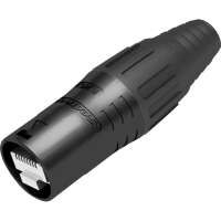 Seetronic SE8MCB1NEW RJ45 Kabelträger, Schwarzes Gehäuse schwarze Endkappe