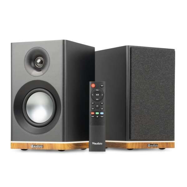 Audizio KS12 Aktives Regallautsprecher Set HDMI / Bluetooth 80W BT schwarz
