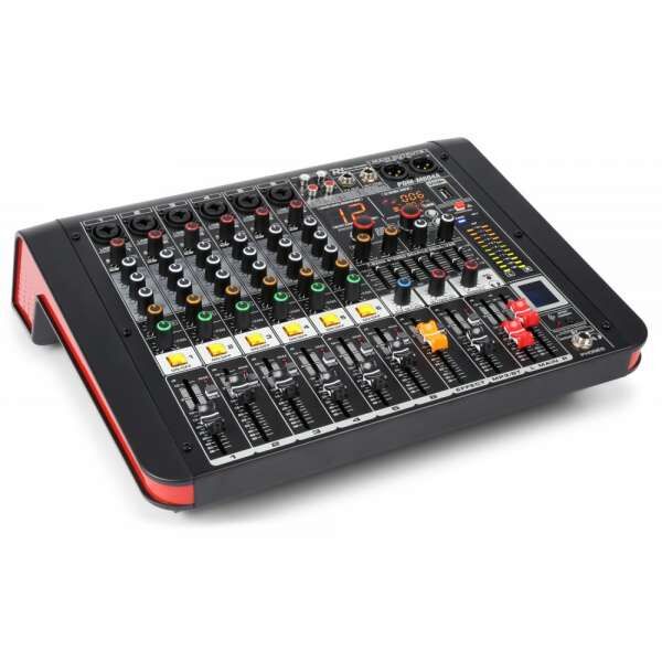 Power Dynamics PDM-M604A 6-Kanal Musik Mixer mit Verstärker