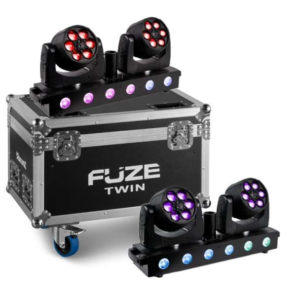 BeamZ Fuze Twin Wash Movinghead Bar 2er Tourset