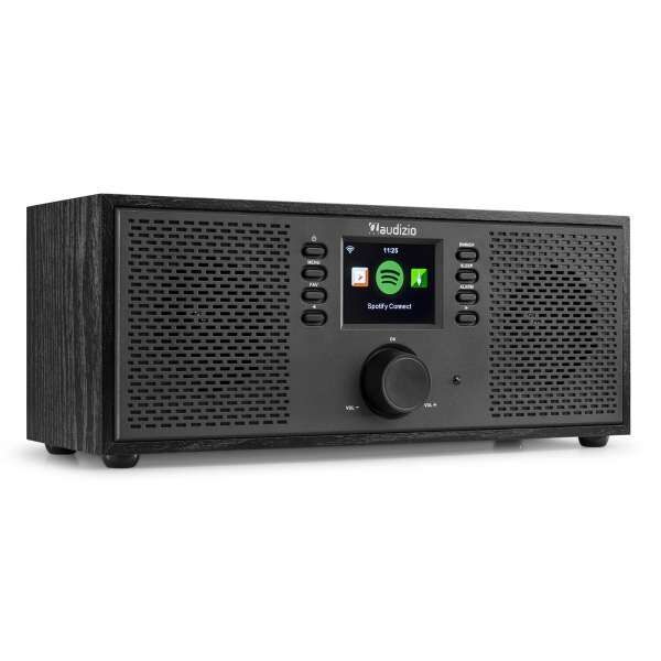 Audizio Rimini Stereo WiFi Internetradio mit Bluetooth schwarz