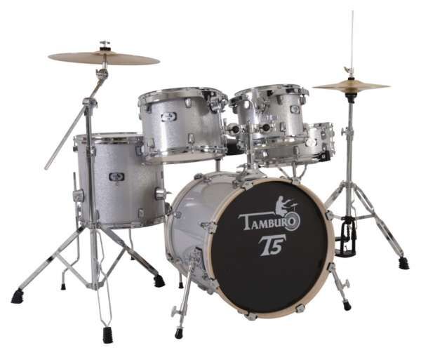 Tamburo T5S22SLSK Schlagzeug Komplettset Silver Sparkle