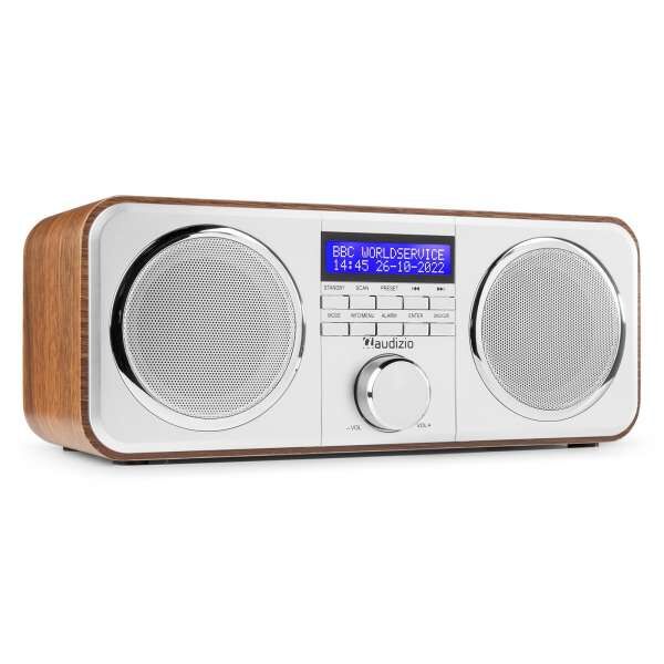 Audizio Novara DAB+ Stereo Radio silber