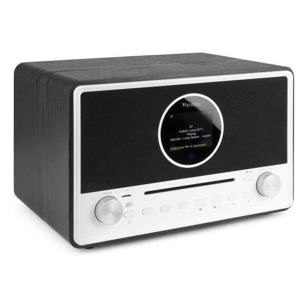 Audizio Lucca Internet Radio mit DAB+ sowie CD Player und Bluetooth schwarz